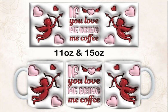 3d Inflated Valentine Coffee Mug Wrap: Elevating Seasonal Merchandise with Modern Design