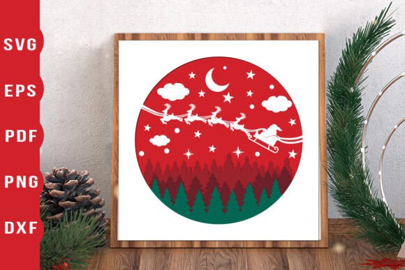 Bringing Holiday Magic to Life with a 3D Santa Christmas Shadow Box