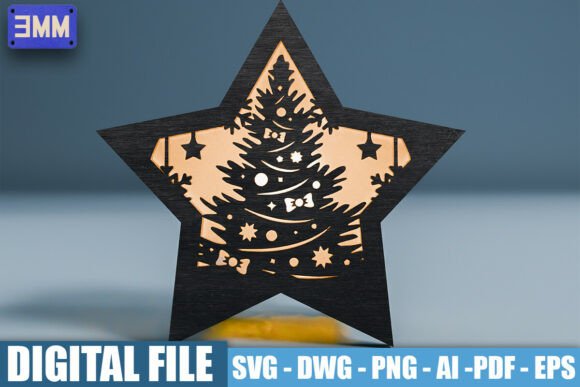 Bringing Holiday Magic to Life with a 3D Star Christmas Tree Laser Cut File