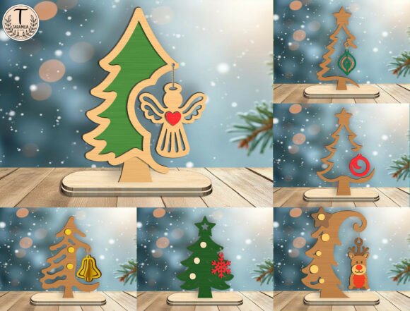 Christmas Tree Stand Decor SVG Bundle