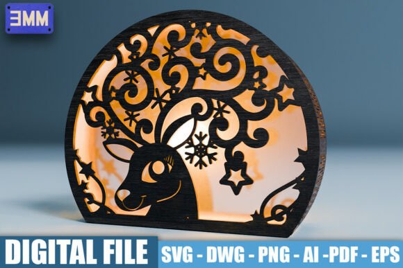 Crafting a 3D Whimsical Reindeer Lantern: A Guide to Laser-Cut Holiday Decor