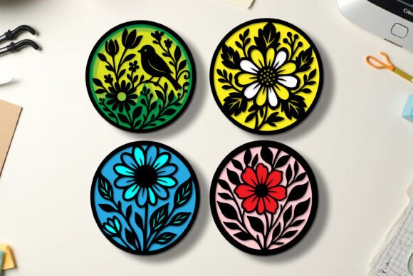 Create Depth with 3D Flower Ornaments SVG Bundle