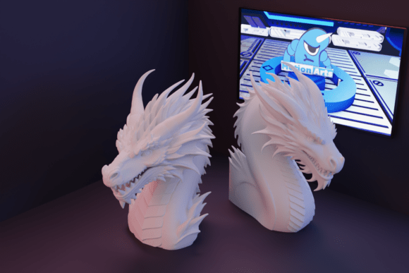 Dragon Head: 3D Print a Legendary Beast