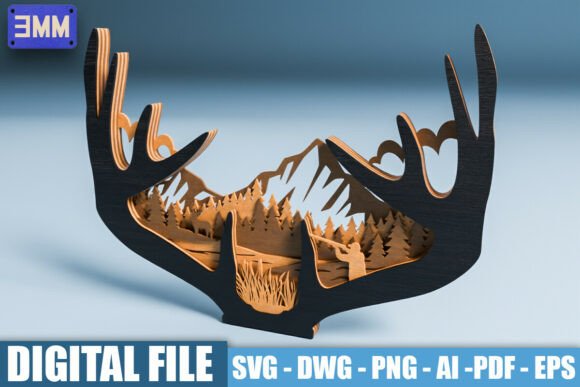 Elevate Design with 3D Hunting Antlers Files