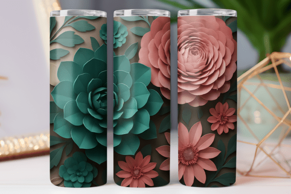 Evaluating the Paper Floral Tumbler Skinny Design Wrap for Sublimation