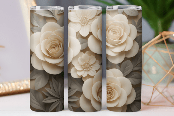 Mastering the Paper Floral Tumbler Wrap Art Photo Png for Stunning Sublimation Results