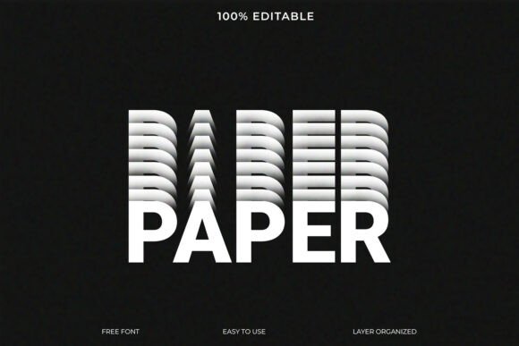 Paper 3D Text Effect: Modern Layered Type for Impactful Design