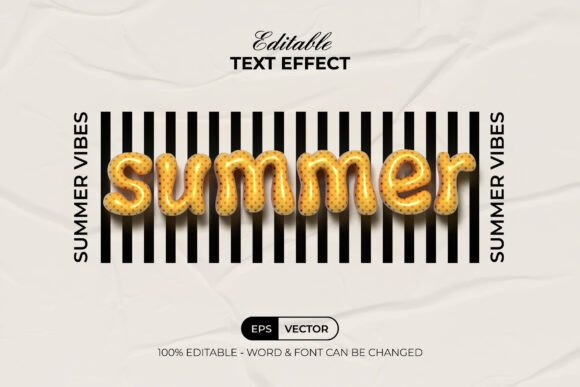 Summer Text Effect Inflated Style Guide